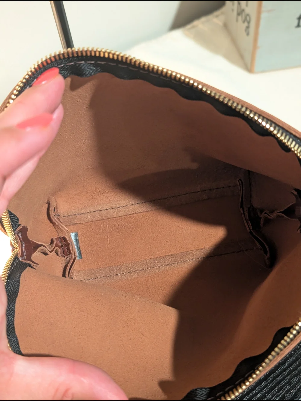 Portland Leather Brown Leather Women/Mens Clutch